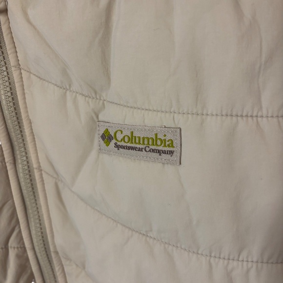 NWT Columbia Heritage Wallowa Insulated Cropped Puffer Jacket Large Beige Green - Picture 9 of 16